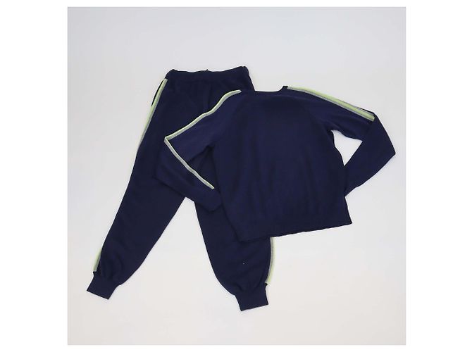 Autre Marque Olivia von Halle Set aus Pullover und Jogginghose aus Seiden-Kaschmir-Mischung in Navy Blue Marineblau - Ansicht 3