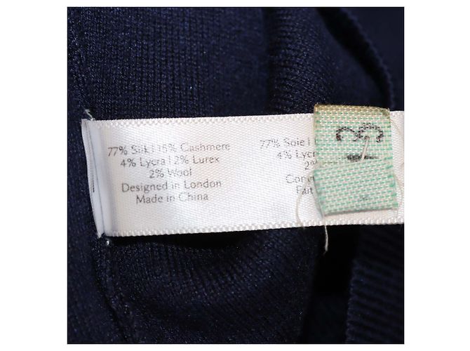 Autre Marque Olivia von Halle Set aus Pullover und Jogginghose aus Seiden-Kaschmir-Mischung in Navy Blue Marineblau - Ansicht 6