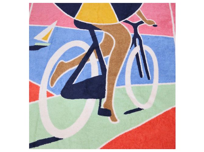 Hermès Telo mare Hermes Multicolor Terry Cloth La Route Des Plages Multicolore - vista 2