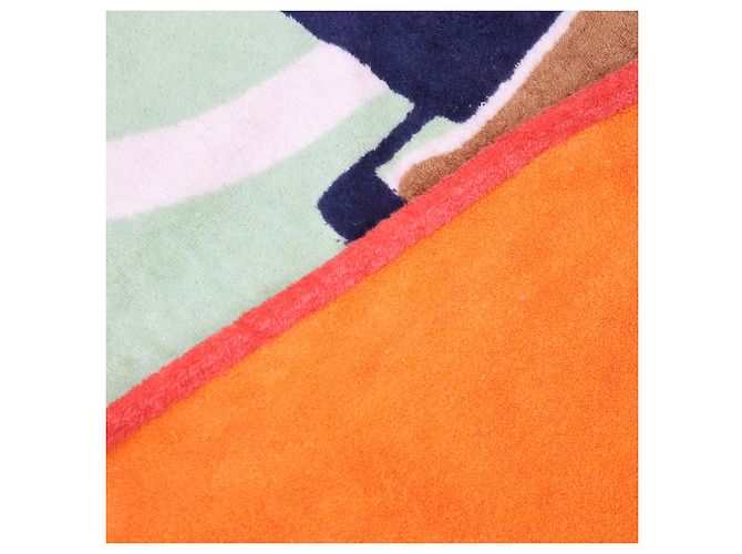 Hermès Telo mare Hermes Multicolor Terry Cloth La Route Des Plages Multicolore - vista 4