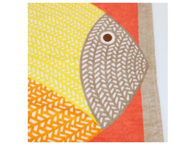 Hermès Telo mare Hermes Multicolor Terry Cloth Poisson Natte Multicolore - vista 2