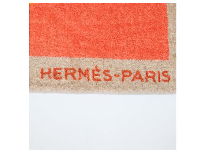 Hermès Telo mare Hermes Multicolor Terry Cloth Poisson Natte Multicolore - vista 3