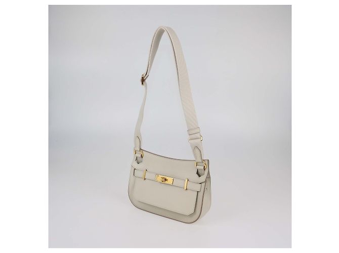Hermès Borsa Mini Jypsiere Hermes in pelle Evercolor Beton - vista 2