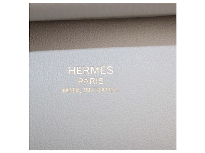 Hermès Borsa Mini Jypsiere Hermes in pelle Evercolor Beton - vista 5