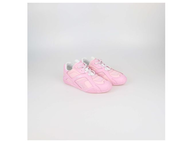 Sneakers basse Galaxia in pelle e nylon rosa Versace - vista 2