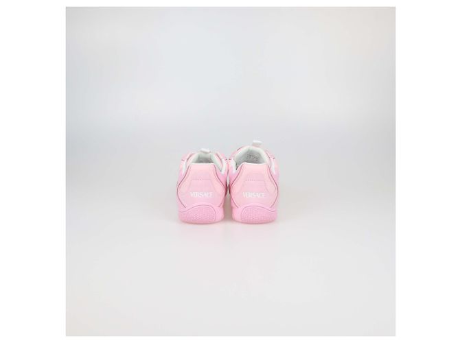 Sneakers basse Galaxia in pelle e nylon rosa Versace - vista 5