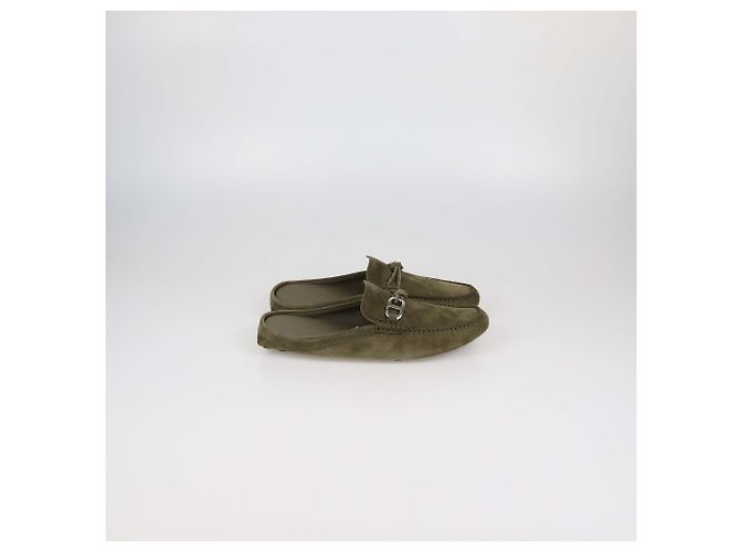 Hermès Mules Hermes Vert Toundra Suede Icaro - vista 3