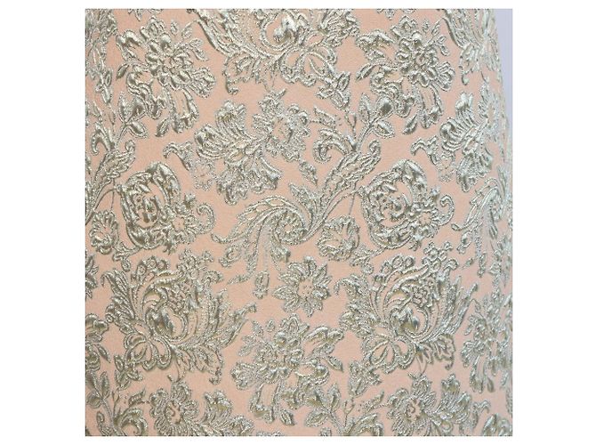 Vestido sin mangas de brocado de mezcla Peach/Gold Dolce & Gabbana - vista 4