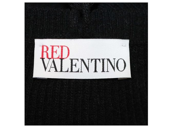 RED Valentino Tricolor Strickpullover mit Rundhalsausschnitt Schwarz - Ansicht 5