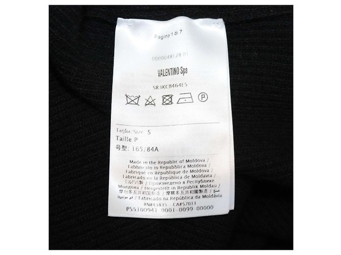 RED Valentino Tricolor Strickpullover mit Rundhalsausschnitt Schwarz - Ansicht 6