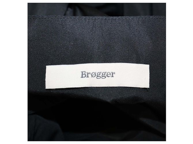 Autre Marque Abito Maxi Hilde con Maniche a Puff e Volant Brogger Black Nero - vista 5