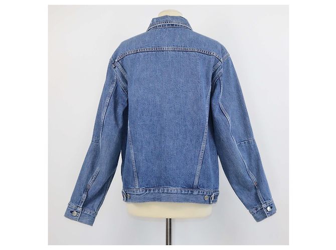 Proenza Schouler Blue Denim Drawstring PSWL Jacket - view 3