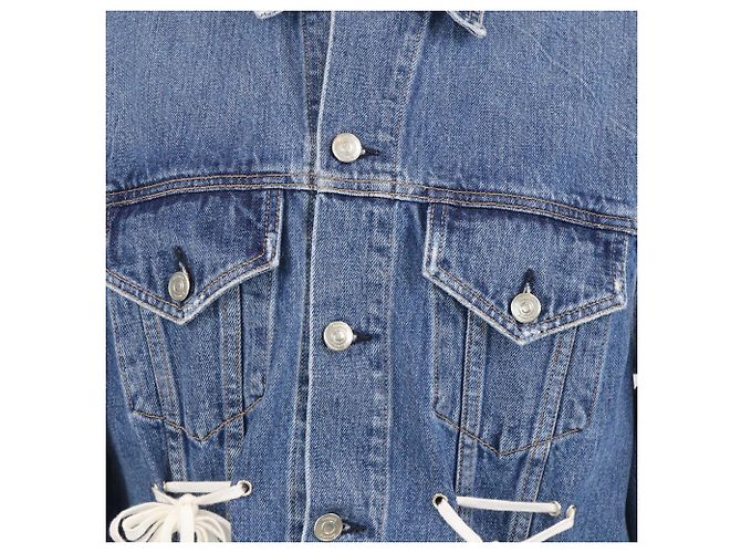 Proenza Schouler Blue Denim Drawstring PSWL Jacket - view 4