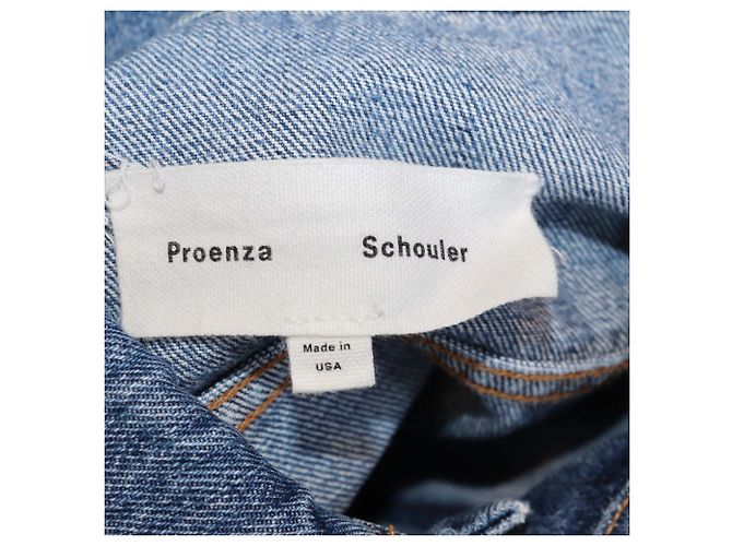 Proenza Schouler Blue Denim Drawstring PSWL Jacket - view 5