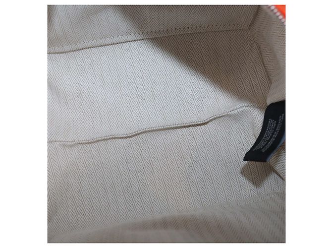 Hermès Orange Feu Canvas Small Bride-a-Brac Case Arancione - vista 6