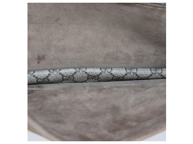 Borsa a tracolla Small Dionysus Gucci in tela GG Supreme beige e camoscio Marrone - vista 5