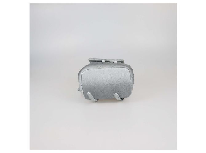 Zaino Chanel My Everything in pelle caviar matelassé grigio ombré - vista 4