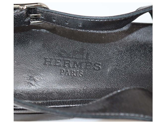Hermès Zapatos slingback Innocente de piel negra Hermes Negro - vista 6