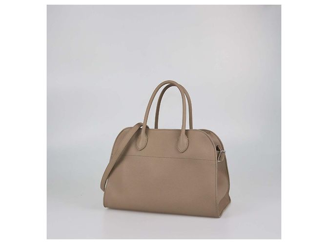 The Row Borsa Soft Margaux 12 in pelle Dark Taupe Beige - vista 2