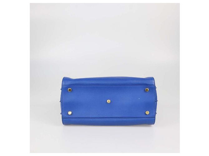 Saint Laurent Sac De Jour Tote Small in pelle blu - vista 4
