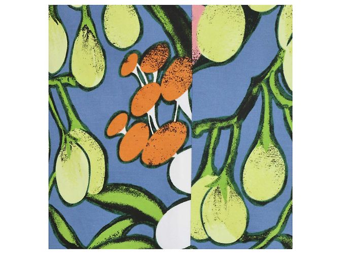 Abito midi senza maniche floreale in misto cotone e lino multicolore Marni - vista 4