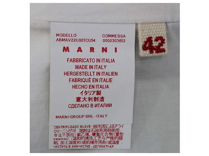 Abito midi senza maniche floreale in misto cotone e lino multicolore Marni - vista 6