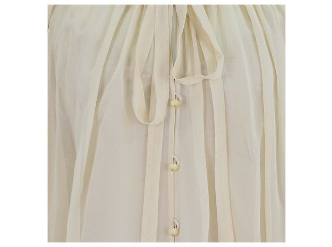 Blouse cordée Rebellion en soie beige Zimmermann Écru - vue 4