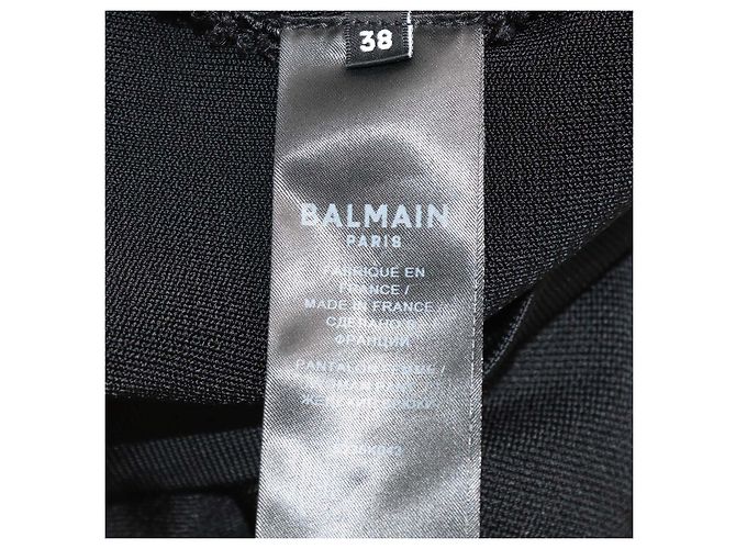 Balmain Black Viscose Button Detailed Flared Trousers - view 6