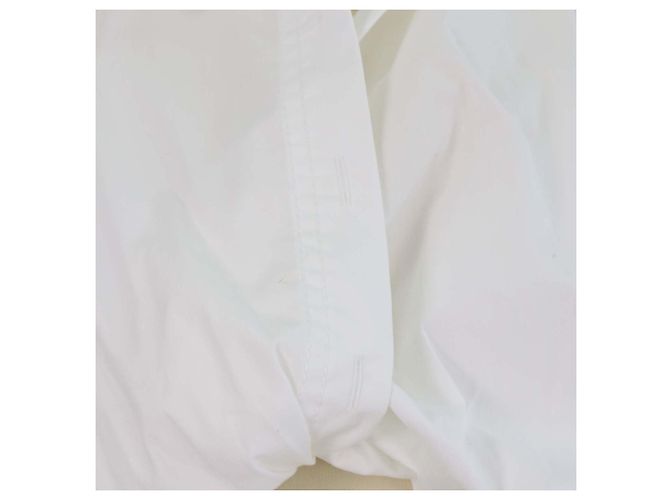 Top corto La Chemise Bahia en mezcla de algodón blanco Jacquemus - vista 4