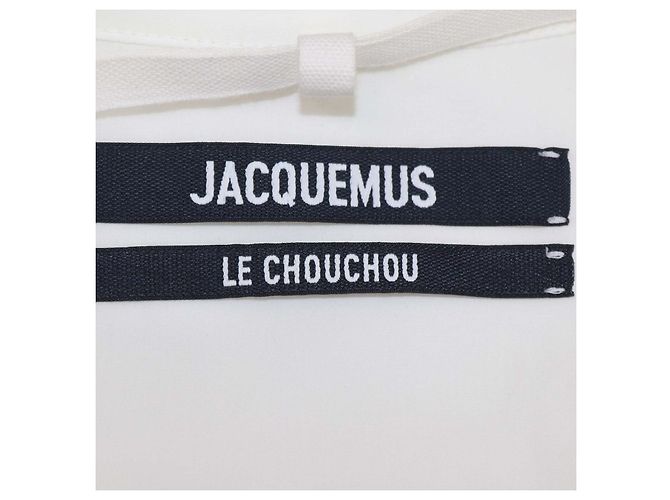 Top corto La Chemise Bahia en mezcla de algodón blanco Jacquemus - vista 5
