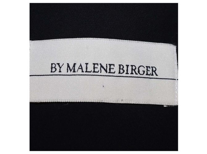 Vestido mini sin mangas de seda negra By Malene Birger Negro - vista 5