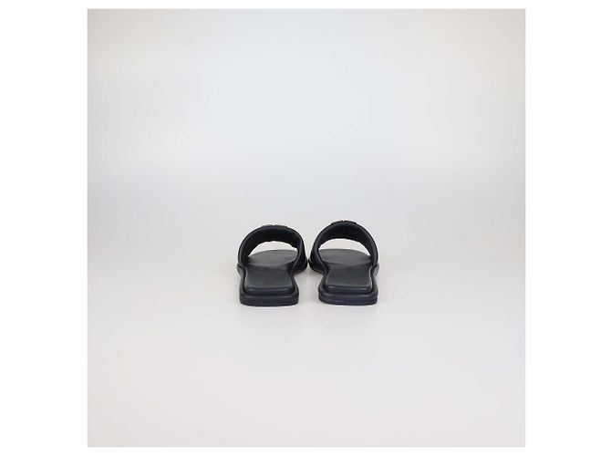 Tory Burch Ciabatte basse in pelle nera Double T Nero - vista 5