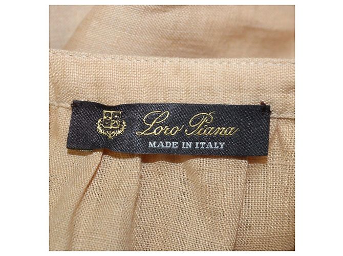 Loro Piana Bluse aus Leinen und Ramie Gritt in Braun - Ansicht 5