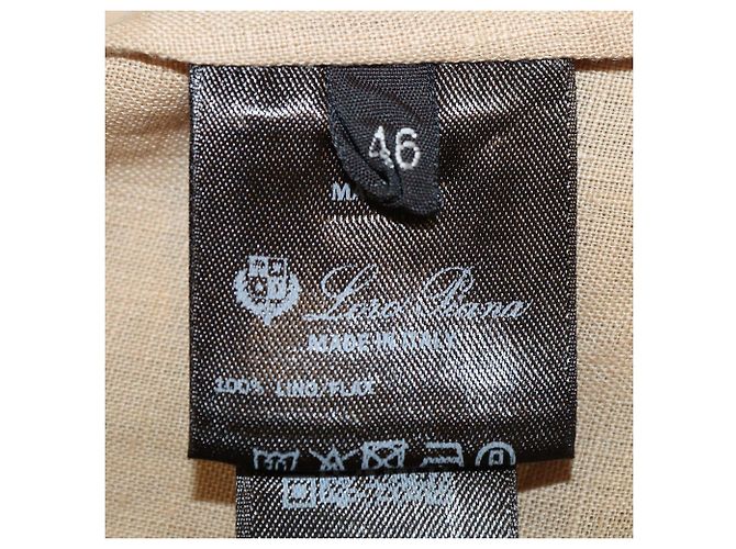 Loro Piana Bluse aus Leinen und Ramie Gritt in Braun - Ansicht 6