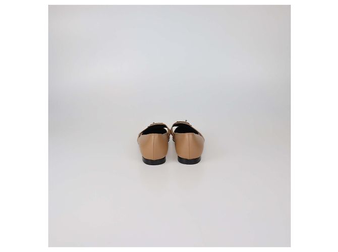 Hermès Ballerine Pegase Kelly in pelle marrone Hermes - vista 5