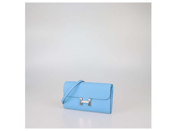 Hermès Portafoglio Hermes Celeste Constance To Go in pelle Epsom - vista 2