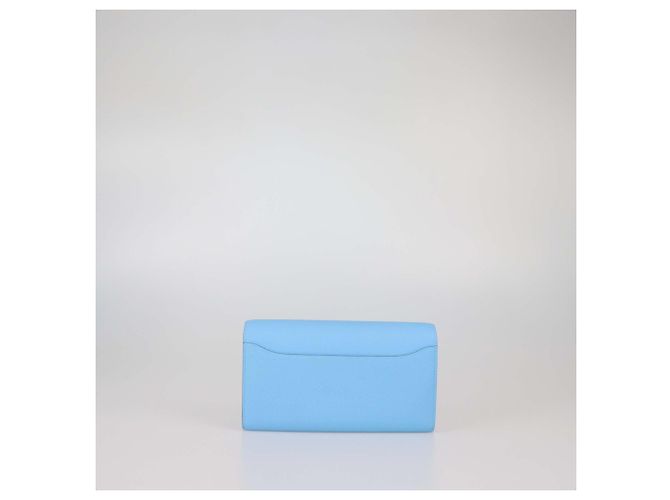 Hermès Portafoglio Hermes Celeste Constance To Go in pelle Epsom - vista 3