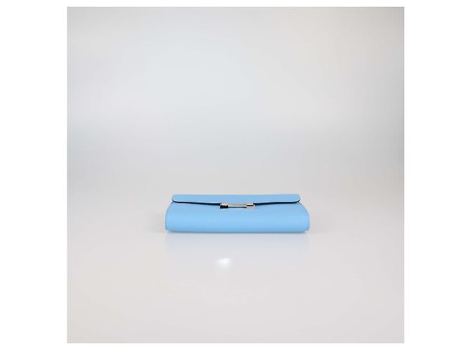 Hermès Portafoglio Hermes Celeste Constance To Go in pelle Epsom - vista 4