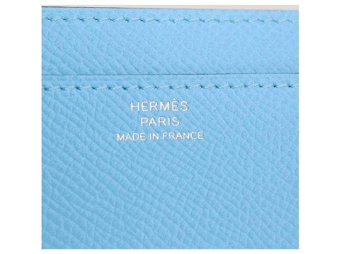 Hermès Portafoglio Hermes Celeste Constance To Go in pelle Epsom - vista 5