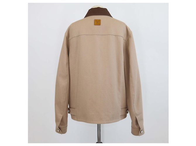 Veste Blouson Workwear en Toile de Coton Beige Louis Vuitton - vue 3