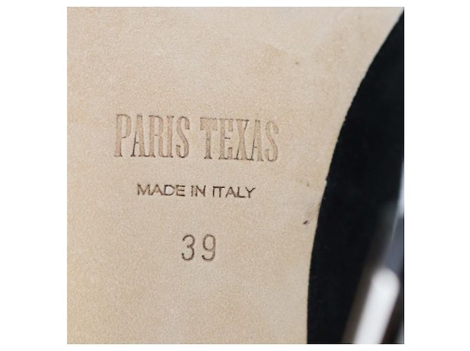 Botas altas de gamuza negra Paris Texas Negro - vista 6
