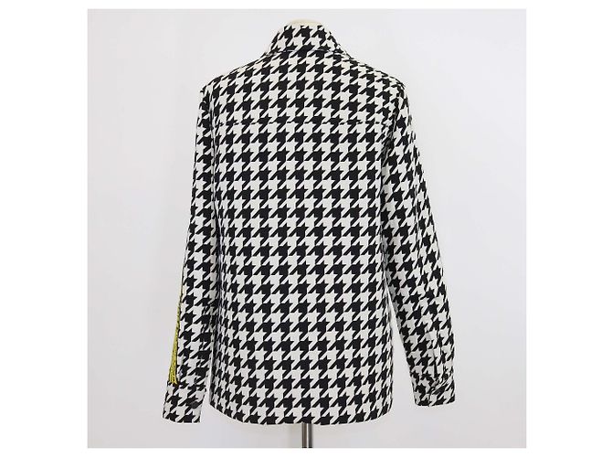 Off White Off-White Wolljacke Hahnentritt schwarz/weiß - Ansicht 3