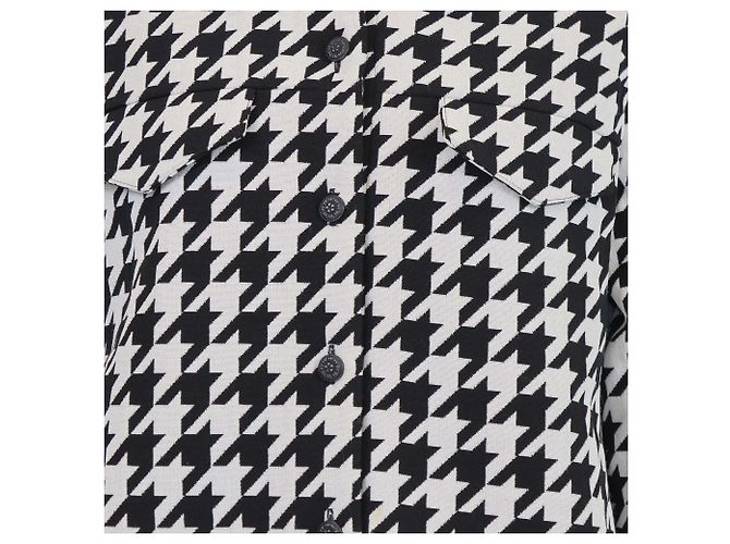Off White Off-White Wolljacke Hahnentritt schwarz/weiß - Ansicht 4