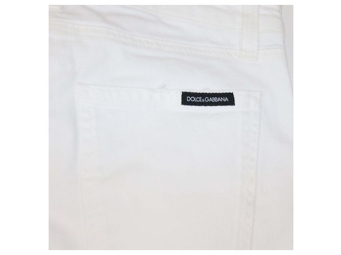 Shorts de denim blanco Dolce & Gabbana - vista 4