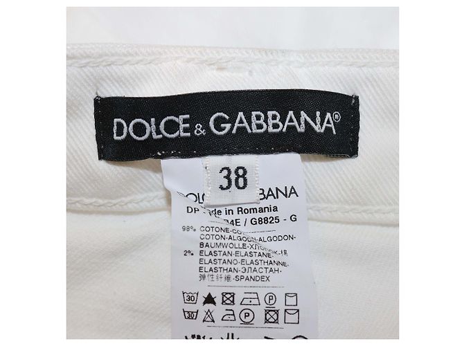 Shorts de denim blanco Dolce & Gabbana - vista 5
