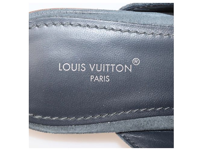 Louis Vuitton LV Mare Flex Open Back Loafer aus blauem Wildleder Marineblau - Ansicht 6