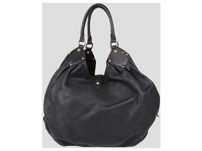 Borsa XL Surya Louis Vuitton in pelle Mahina Monogram nera Nero - vista 3