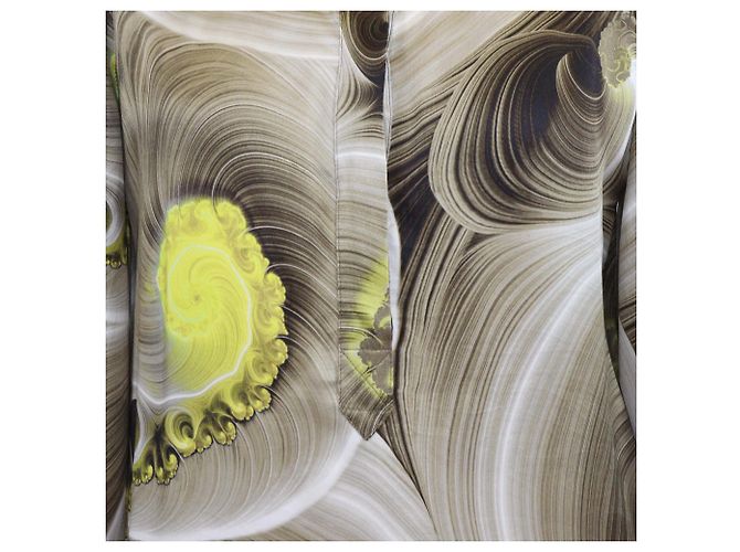 Camicia a maniche lunghe in seta stampata multicolore Versace Collection - vista 4