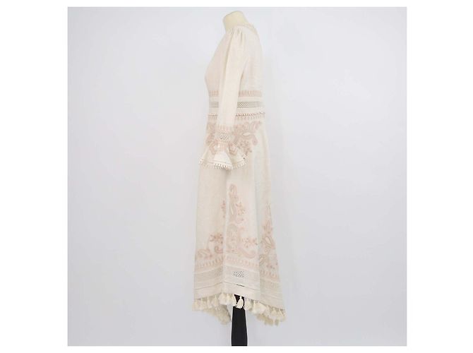 Vestido Longo Estelle Paisley em Linho Bege Zimmermann - vista 2