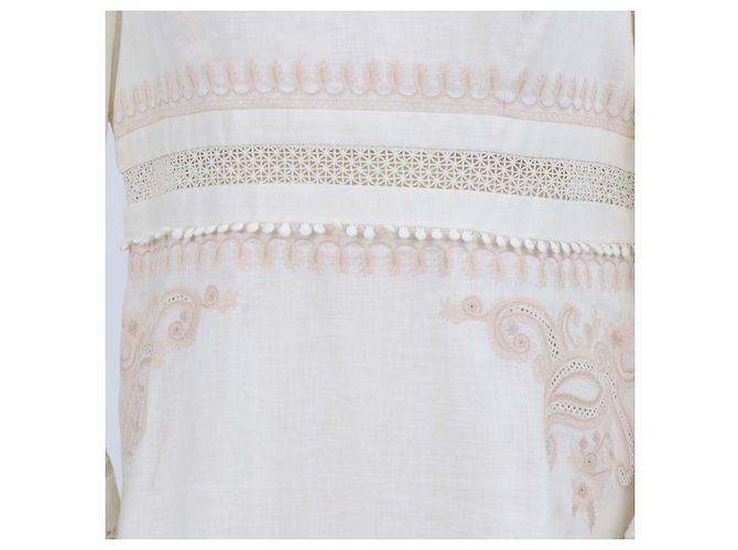 Vestido Longo Estelle Paisley em Linho Bege Zimmermann - vista 5